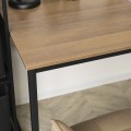 Psací stůl Ross 120 cm dub rustikální/černý