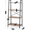 Regál Gia 64 cm ořech/černý