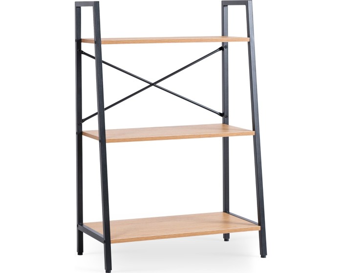 Regál Vior 64 cm dub zlatý/černý