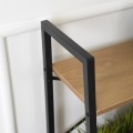 Regál Vior 64 cm dub zlatý/černý