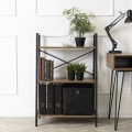 Regál Vior 64 cm ořech/černý