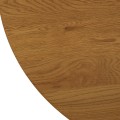 Kulatý jídelní stůl LINO 100 cm dub zlatý/černý