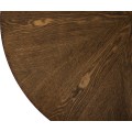 Kulatý jídelní stůl LINO 100 cm ořech/černý