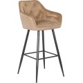 Barová židle Salem 53 cm béžová/černá