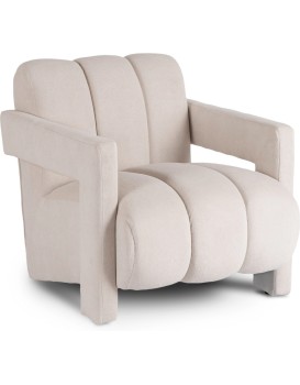 Designové křeslo Bender krémové