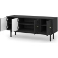 TV stolek Mazoma 154 cm černý/zlatý