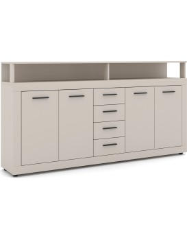 Komoda Luna 190 cm kašmírová