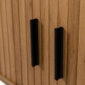 TV stolek Trish 120 cm dub přírodní/černý