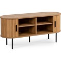 TV stolek Trish 120 cm dub přírodní/černý