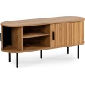 TV stolek Trish 120 cm dub přírodní/černý