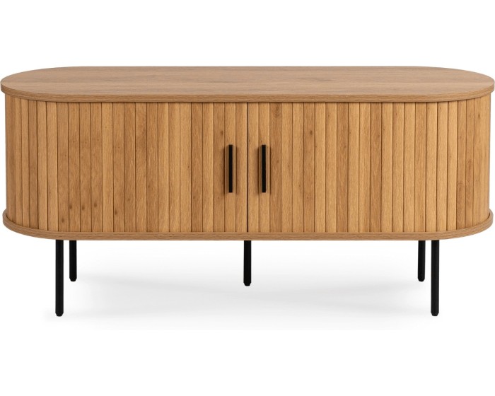 TV stolek Trish 120 cm dub přírodní/černý