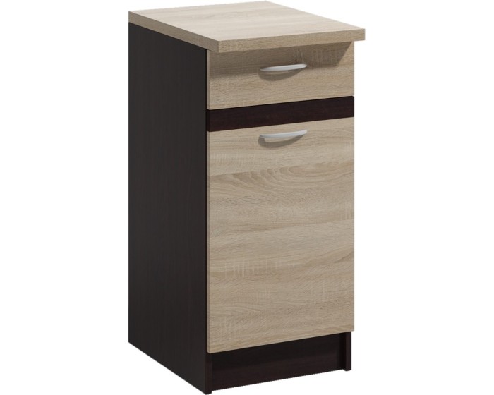 Kuchyňská skříňka Livia 40 cm dub sonoma/tmavě hnědá