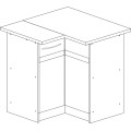 Rohová kuchyňská skříňka Livia 90 cm pravá dub sonoma/tmavě hnědá