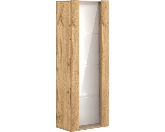 Závěsná vitrína Vivien 40 cm s LED osvětlením dub Wotan