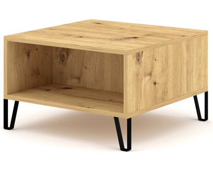 Konferenční stolek Bilbao 60 cm dub artisan/bílý
