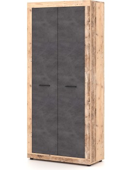 Předsíňová skříň Luna 198 cm dub Matera světlý/šedá