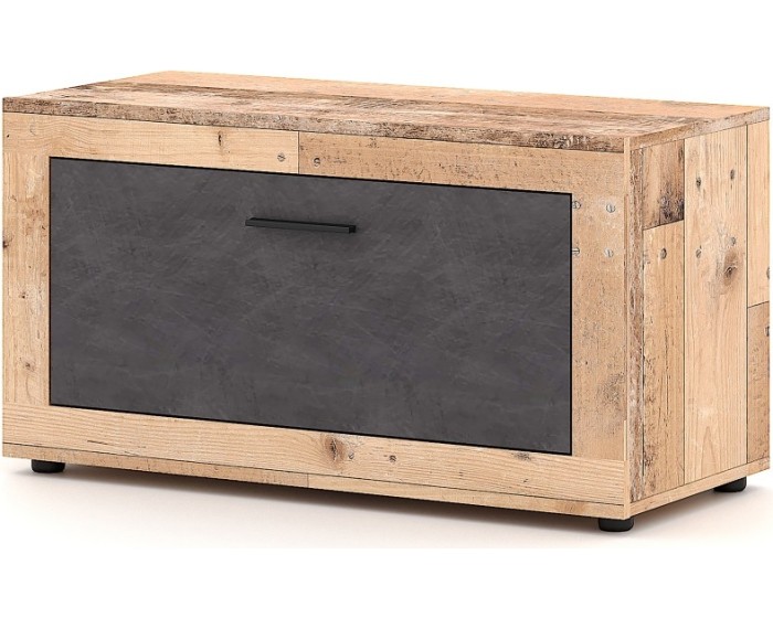 Botník Luna 90 cm dub Matera světlý/šedý