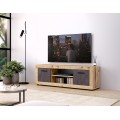 TV stolek Luna 140 cm dub Matera světlý/antracit
