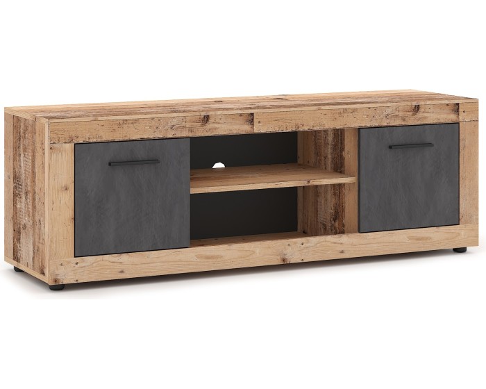 TV stolek Luna 140 cm dub Matera světlý/antracit