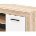 TV stolek Luna 140 cm dub sonoma/bílý