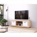 TV stolek Luna 140 cm dub sonoma/bílý
