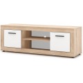 TV stolek Luna 140 cm dub sonoma/bílý