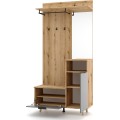 Předsíňová stěna Nordic 100 cm dub Evoke/grafit