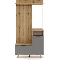 Předsíňová stěna Nordic 100 cm dub Evoke/grafit