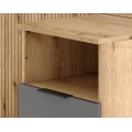 Předsíňová stěna Nordic 100 cm dub Evoke/grafit