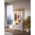 Předsíňová stěna Nordic 100 cm dub Evoke/grafit