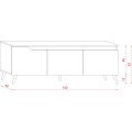TV stolek Tue dub kraft zlatý/bílý mat