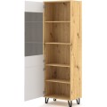 Vitrína BILBAO dub artisan/bílá