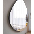 Dekorativní nástěnné zrcadlo Besso 60 cm černé