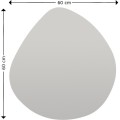Dekorativní nástěnné zrcadlo Besso 60 cm černé