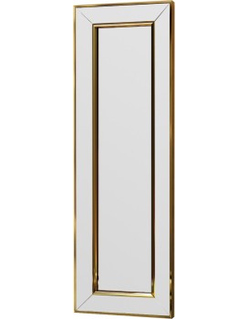 Dekorativní nástěnné zrcadlo Carlos 90x30 cm zlaté