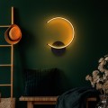 Nástěnné LED svítidlo Moon černé
