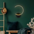 Nástěnné LED svítidlo Moon černé