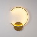 Nástěnné LED svítidlo Moon zlaté