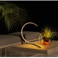 Stolní lampa Moon s LED osvětlením zlatá