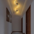 Stropní LED svítidlo Yilan černé