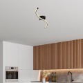 Stropní LED svítidlo Yilan černé