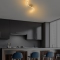 Stropní LED svítidlo Yilan zlaté