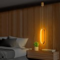 Závěsný LED lustr Can zlatý
