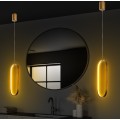 Závěsný LED lustr Can zlatý