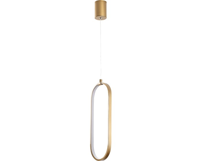 Závěsný LED lustr Can zlatý