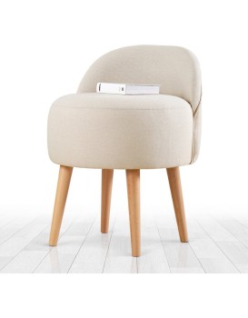 Designový taburet CORVILE krémový