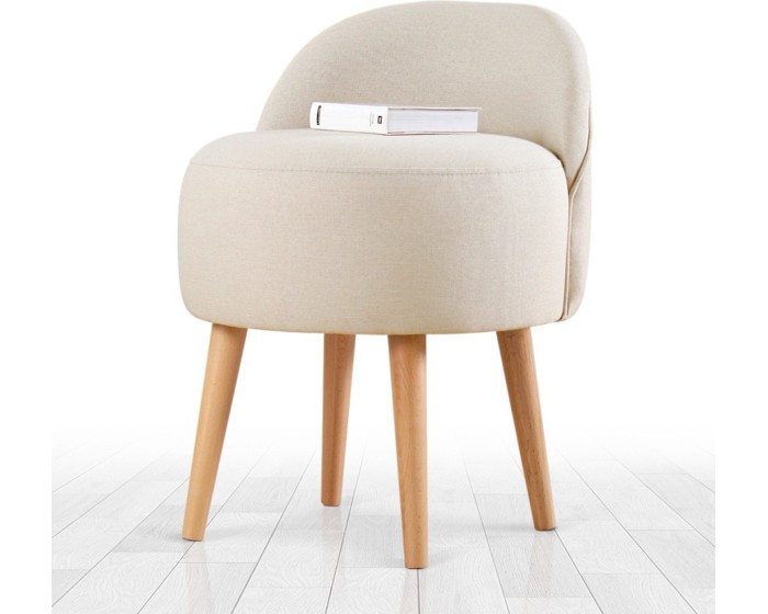 Designový taburet CORVILE krémový