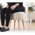 Designový taburet CORVILE krémový