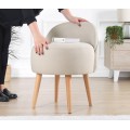 Designový taburet CORVILE krémový