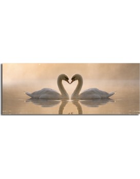 Obraz SWANS 30x90 cm béžový